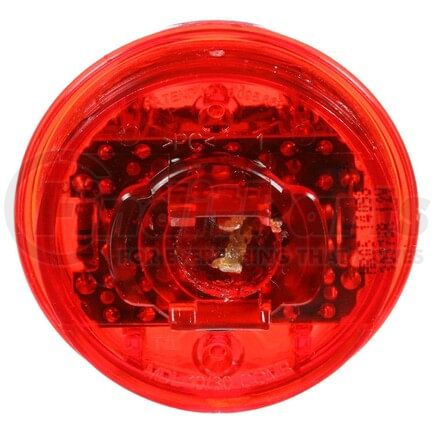 Truck-Lite 30375R 30 Series, Low Profile, LED, Red Round, 8 Diode, Marker Clearance Light, PC, Fit 'N Forget M/C, 12V
