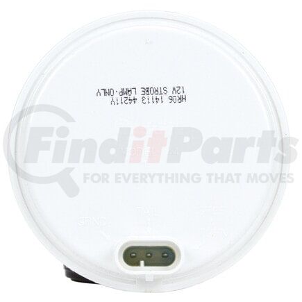 Truck-Lite 44211Y Super 44 Strobe Light - LED, 42 Diode, Round Yellow, Grommet Mount, 12V