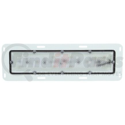 Truck-Lite 80251C 80 Series Dome Light - LED, 10 Diode, Rectangular Clear Lens, White 8 Screw Bracket Mount, 12V