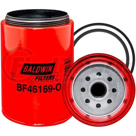 Baldwin BF46169-O Fuel Filter - Spin-on with Open End for Bowl, 1 - 14, Furnished Gasket