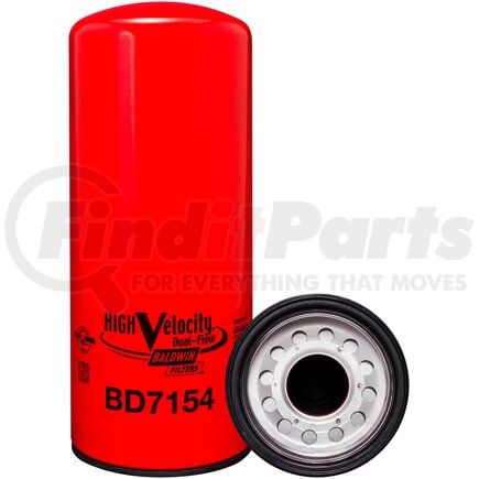Baldwin BD7154 Engine Oil Filter - High Velocity Dual-Flow Lube Spin-on, Venturi-Type Cone