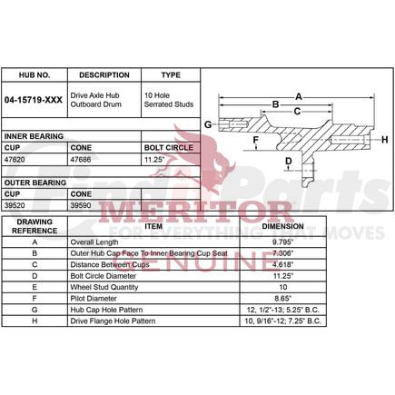 Meritor 04157191005