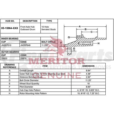 Meritor 05159641057