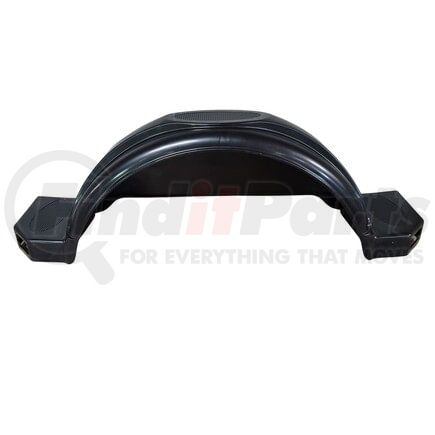 EZ Loader 250-023725-12 2-Step Fender without Cutouts, Black, Plastic, 42 in. Length, for Single Axle Trailers with 13" Trailer Tires
