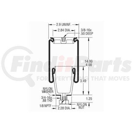 Firestone W023587036 70MM 1/8NPTF NW
