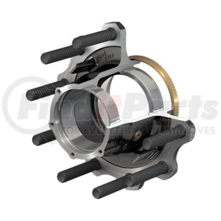 ConMet 10082252 Drum Brake and Hub Assembly - 11,500 lbs. Rating, Iron Hub, 4.08 in. Stud, Aluminum Wheels