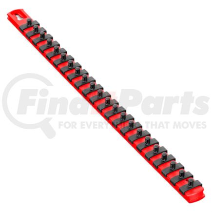 Ernst 8400 18 in. Socket Organizer, Red w/ 1/4 in. TwistLock Clips
