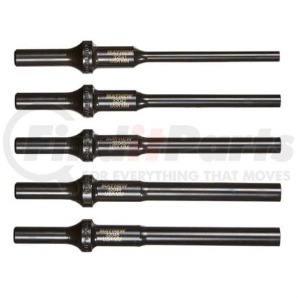 Mayhew Tools 32040 Pneumatic Pin/Drift Punch Set - 5-Piece, .401 Parker Turn-Type Shank