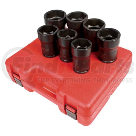 Sunex Tools 4667 3/4" Dr Truck Pinion Locknut Impact Socket Set 7Pc