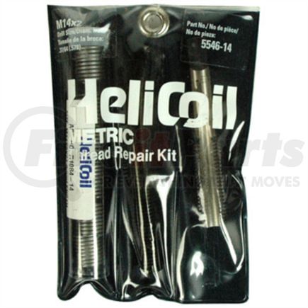 Heli-Coil 5546-16 Metric Thread Repair Kit, M16 x 2 x 24 mm, with 6 Inserts, 21/32" Drill Size