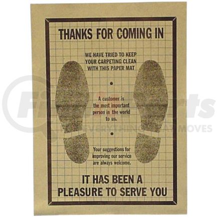 John Dow Industries PFM-500 Paper Floor Mats - Box of 500
