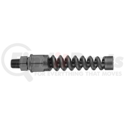 Legacy Mfg. Co. RP900250 Air Brake Air Line Fitting - Black, 1/4 in. MNPT, 1/4 in. Barb, with Spring Guard