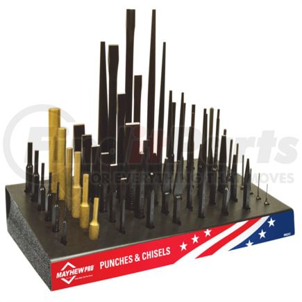 Mayhew Tools 80247 57PC PUNCH & CHISEL DISPLAY