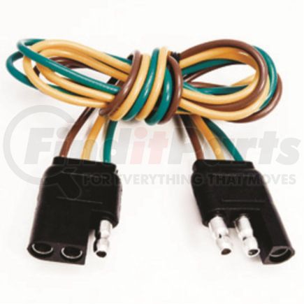 The Best Connection 2503F Trailer Connector - 3-Way Flat Molded FM/M, 1 Pc, with 12" Leads