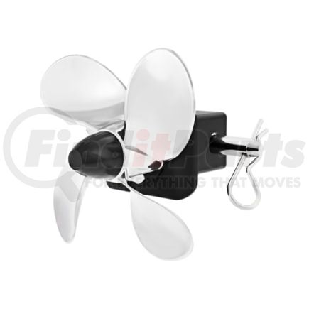 United Pacific 90060 Spinning Propeller Hitch Cover For 2" X 2" Trailer Hitch Receiver With Locking Pin