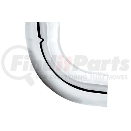 United Pacific CE902-5-1212 Chrome 90-Deg Exhaust Expanded Elbow, 5" I.D. To 5" O.D., 12" x 12"
