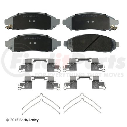 Beck Arnley 085-6726 PREMIUM ASM PADS W / HARDWARE