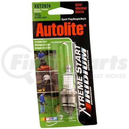 Autolite XST2974DP Xtreme Start Iridium Lawn & Garden Spark Plug - Display Pack