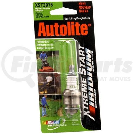 AUTOLITE XST2976DP Xtreme Start Iridium Lawn & Garden Spark Plug - Display Pack