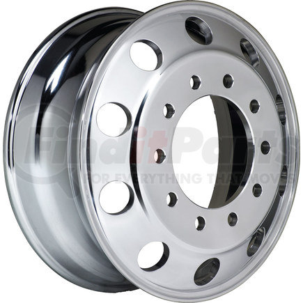 Accuride 40018AOP 15° Tubeless Aluminum Wheel - 19.5 X 6, POLISHED OUTSIDE