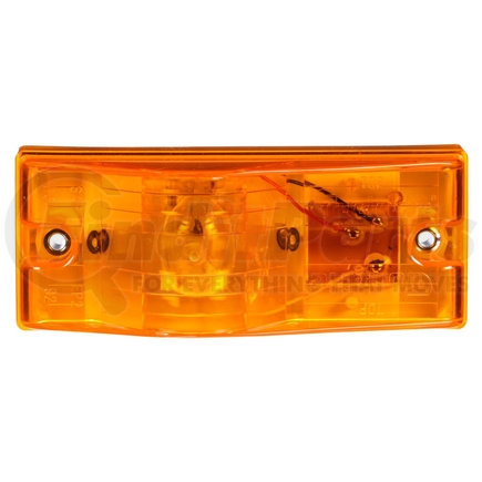 Truck-Lite 22002Y3 22 Series Turn Signal Light - Incandescent, Yellow Rectangular Lens, 1 Bulb, 2 Screw, 12V