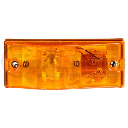 Truck-Lite 22004Y3 22 Series Turn Signal Light - Incandescent, Yellow Rectangular Lens, 1 Bulb, 2 Screw, 12V