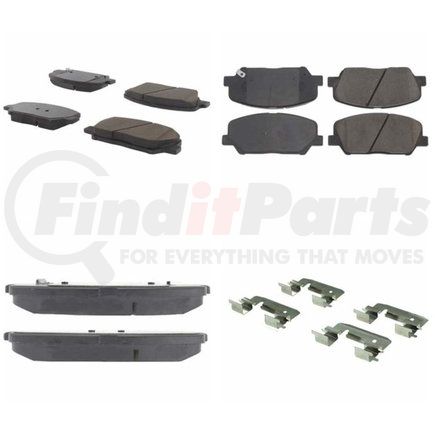 Centric 301.16750 Centric Premium Ceramic Brake Pads with Shims and Hardware