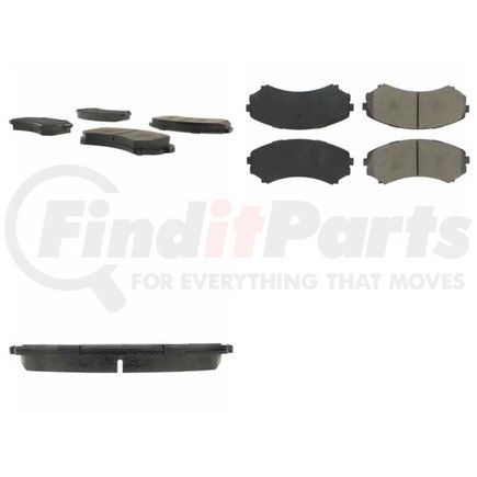 Centric 102.08670 C-Tek Semi-Metallic Brake Pads with Shims