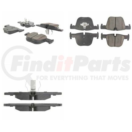 Centric 301.16100 Centric Premium Ceramic Brake Pads with Shims and Hardware