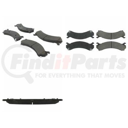 Centric 102.07840 C-Tek Semi-Metallic Brake Pads with Shims