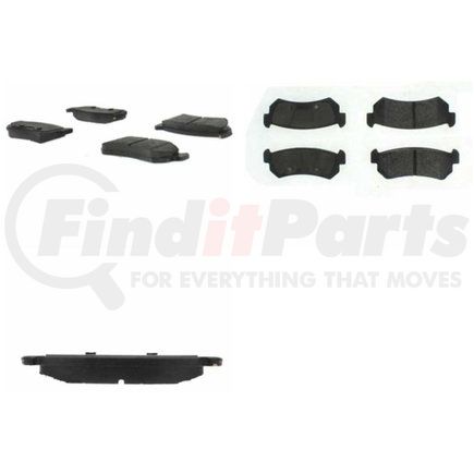 Centric 102.10360 C-Tek Semi-Metallic Brake Pads with Shims