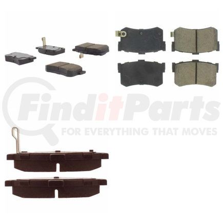 Centric 102.12620 C-Tek Semi-Metallic Brake Pads with Shims