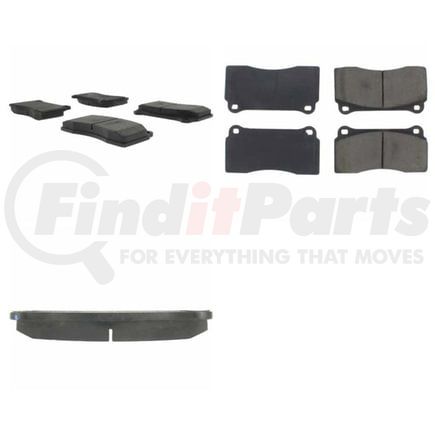 Centric 102.08100 C-Tek Semi-Metallic Brake Pads with Shims