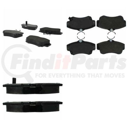 Centric 106.08410 Posi Quiet Extended Wear Brake Pads with Shims and Hardware