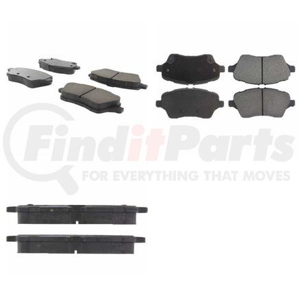 Centric 300.17300 Centric Premium Semi-Metallic Brake Pads with Shims and Hardware