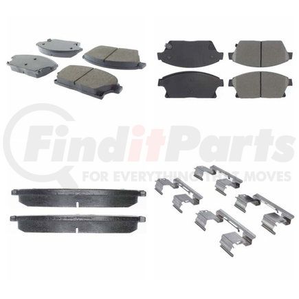 Centric 301.14670 Centric Premium Ceramic Brake Pads with Shims and Hardware
