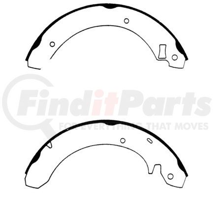 Centric 111.05571 Drum Brake Shoe - for 1985-1989 Merkur XR4Ti