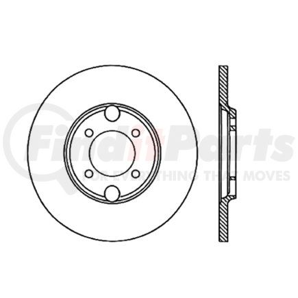 Centric 121.20008 C-Tek Standard Disc Brake Rotor - 10.39 in. Outside Diameter