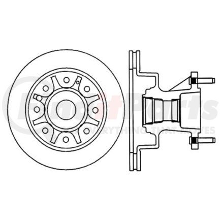 Centric 120.65043 Premium Brake Rotor