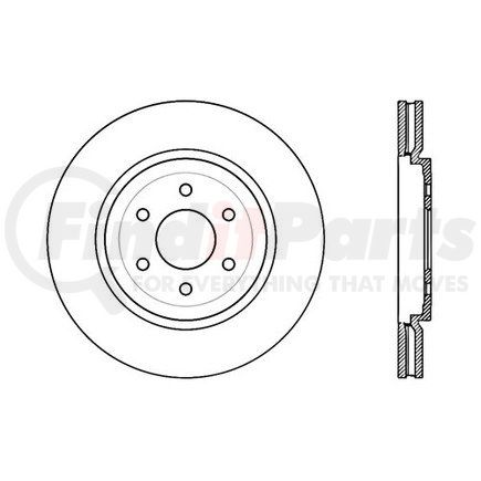 Centric 120.42102 Centric Premium Brake Rotor