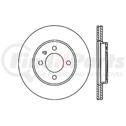 Centric 120.33023 Premium Brake Rotor