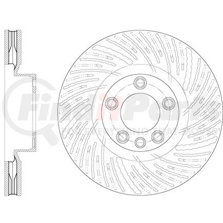 Centric 125.33141 Centric Premium High Carbon Alloy Brake Rotor