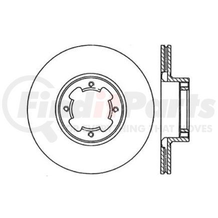 Centric 121.47002 C-Tek Standard Disc Brake Rotor - 9.05 in. Outside Diameter