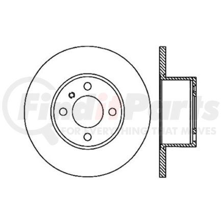 Centric 121.34007 C-Tek Standard Disc Brake Rotor - 10.03 in. Outside Diameter