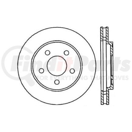 Centric 121.63018 C-Tek Standard Disc Brake Rotor - 9.43 in. Outside Diameter