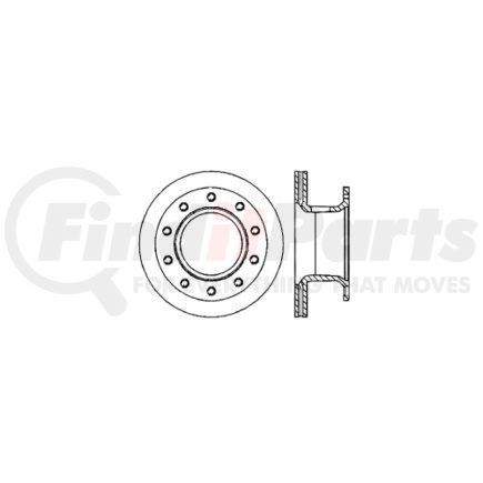 Centric 121.80002 C-Tek Standard Brake Rotor