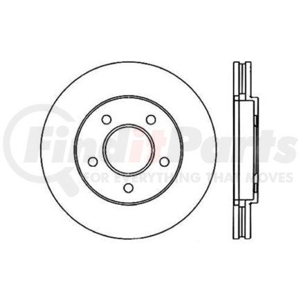 Centric 120.62028 Centric Premium Brake Rotor