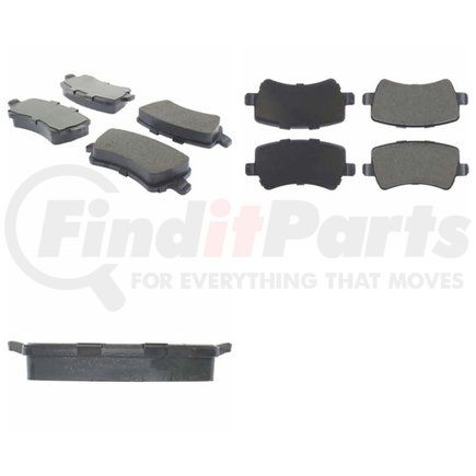 Centric 301.13070 Centric Premium Ceramic Brake Pads with Shims and Hardware
