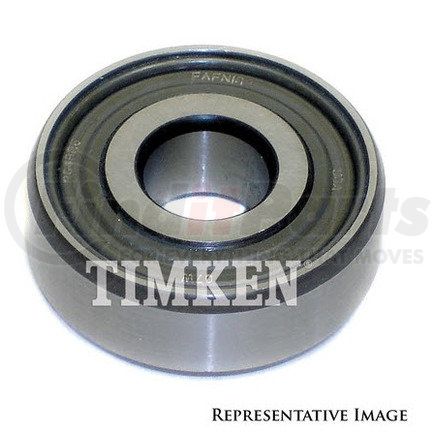 Timken W305PP Conrad Deep Groove Single Row Radial Ball Bearing, Wide Type with 2-Rubber Seals