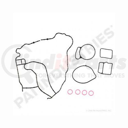 PAI 431316 Engine Cover Gasket Kit - Rear Front; 2004-2015 International DT466E HEUI/DT530E HEUI/DT570 Engines Application